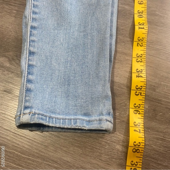 American Eagle Blue Skinny Jeans with Distressed Detailing - Picture 4 of 8